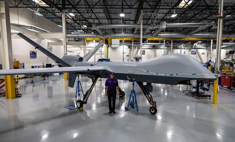 <b>Kansas State Polytechnic's Andrew Smith, professor of aviation, is serving an internship with General Atomics Aeronaturical Systems Inc. in Southern California during his sabbatical. </b>Photo K-State Polytechnic