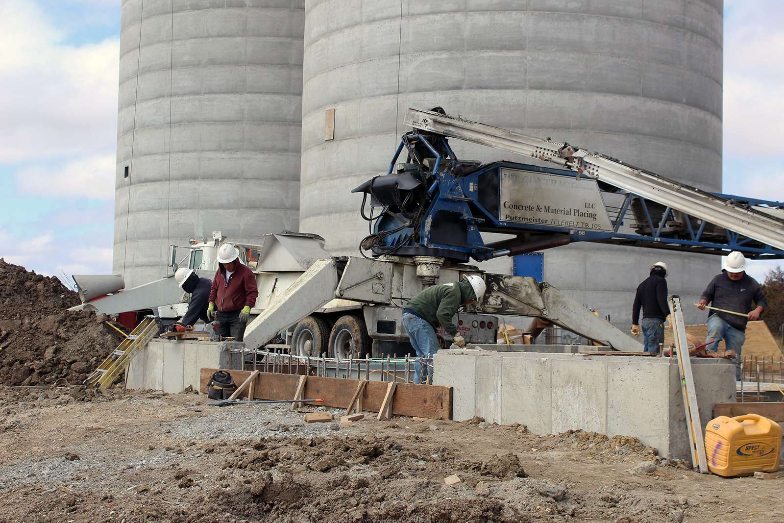 Midland Marketing hopes to have the new grain bins at Toulon completed by wheat harvest in June.
