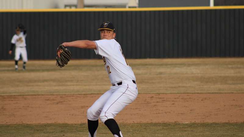 <b>Carl Aikman threw six innings in game one, allowing just one earned run.</b> Photo courtesy <a href="http://cloudtbirds.com">cloudtbirds.com</a>