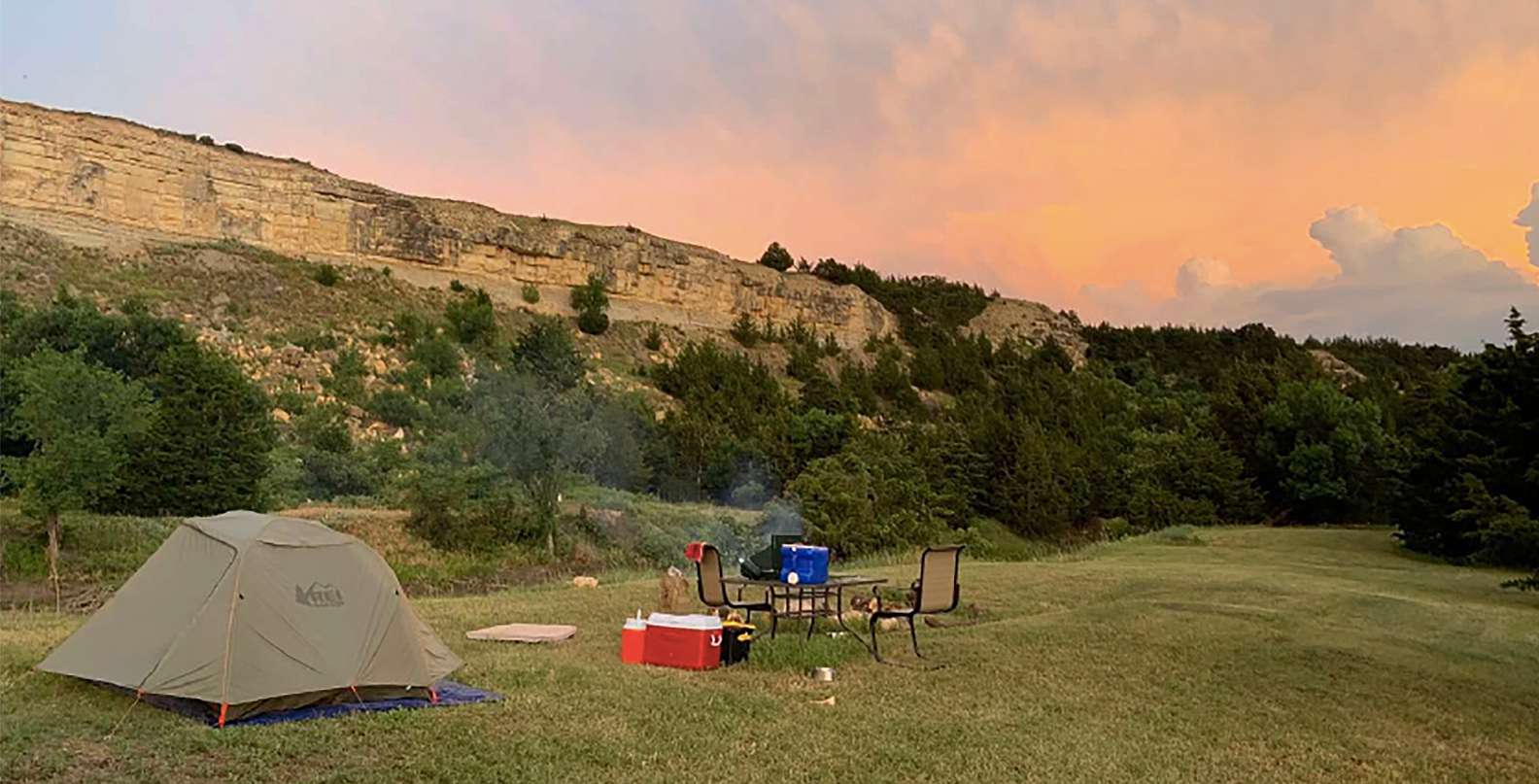 One of the C2T Ranch's primitive campsites. Courtesy photos