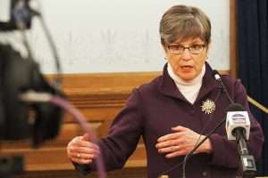Gov. Laura Kelly is pressing for expansion of Medicaid to assist struggling rural hospitals with newly available federal incentives of $460 million to broaden enrollment in KanCare, the state’s Medicaid program. (Sherman Smith/Kansas Reflector)