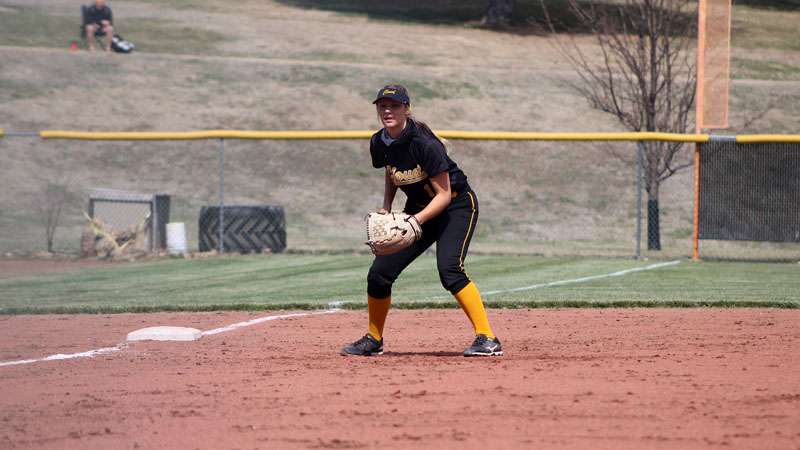 <b>Emily Dunaway recorded three hits, scored three times, and drove in four on Saturday.</b> Photo courtesy CCCC Sports Information