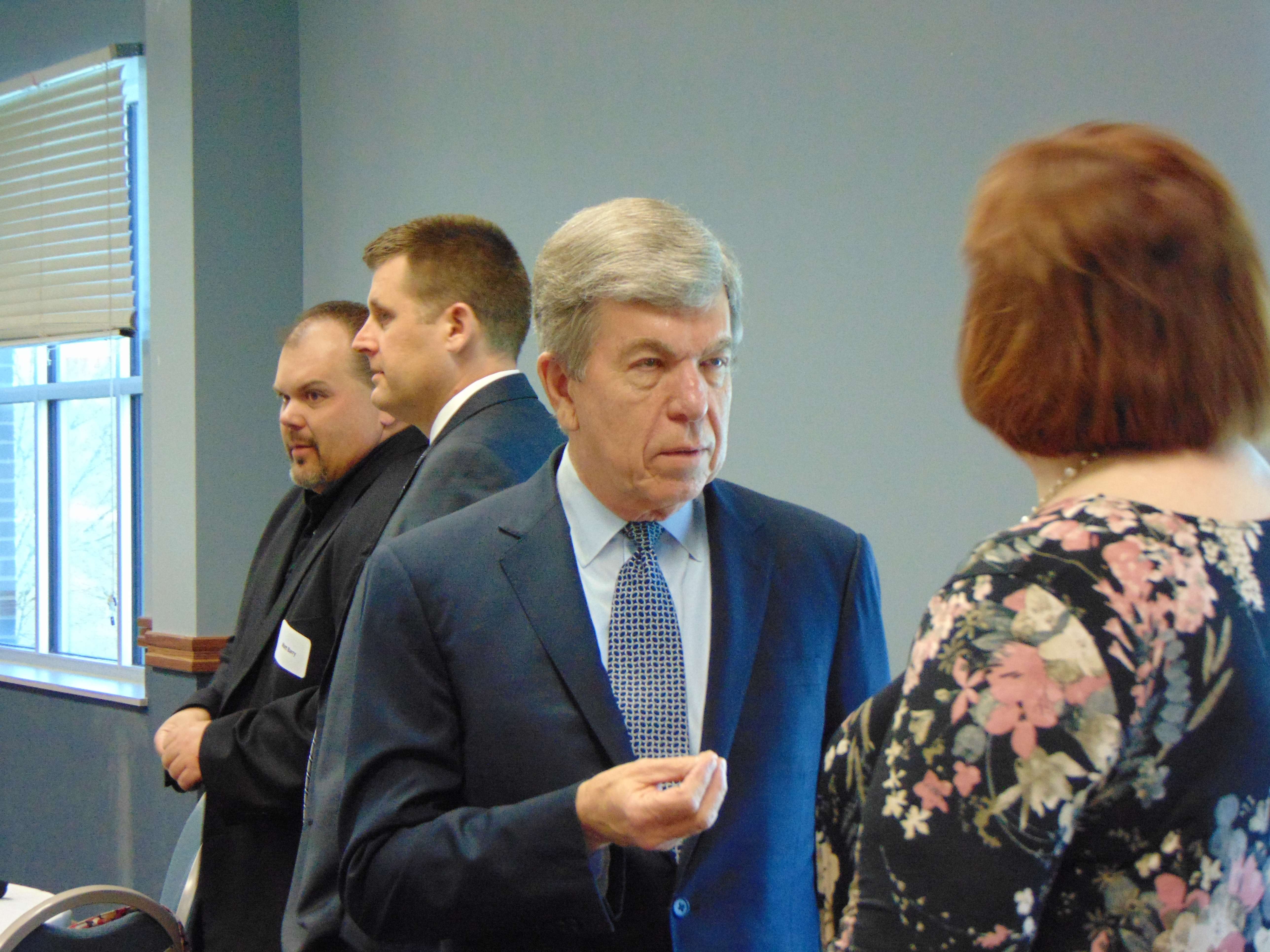 U.S. Sen. Roy Blunt, at a meeting in St. Joseph/Photo by Brent Martin