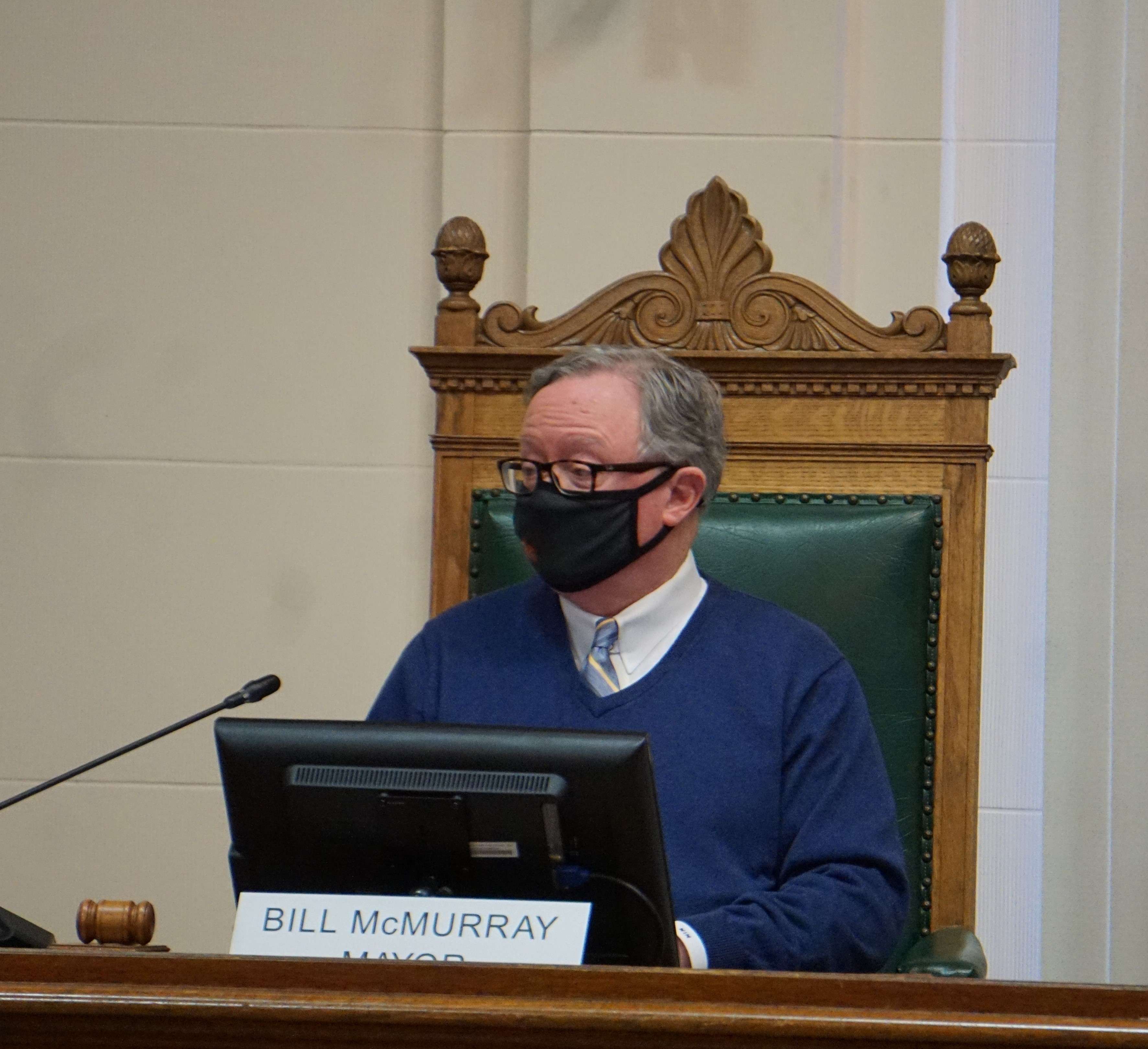 St. Joseph mayor Bill McMurray called the Cereal Ingredients, Inc. project "a great thing for St. Joe" at Monday night's city council meeting. Photo by Tommy Rezac.