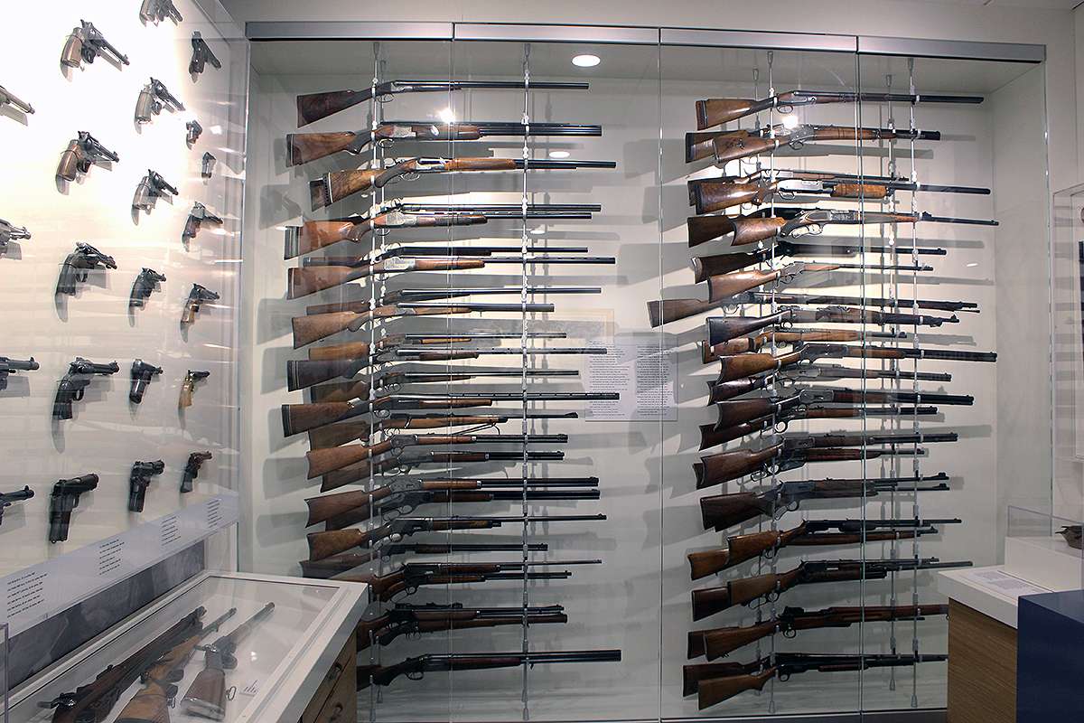 The Hansen Museum's gun collection. Cristina Janney/Hays Post