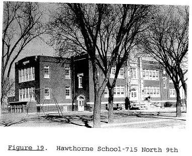 The site of Salina’s old Hawthorne school is now an apartment complex. (Salina USD 305)