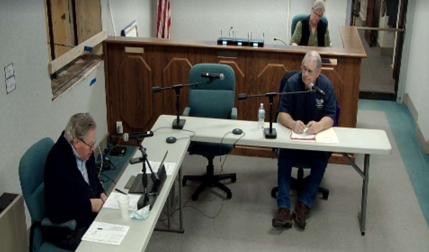 County Commission March 30, 2021. Commissioner Friesen participated via Zoom.