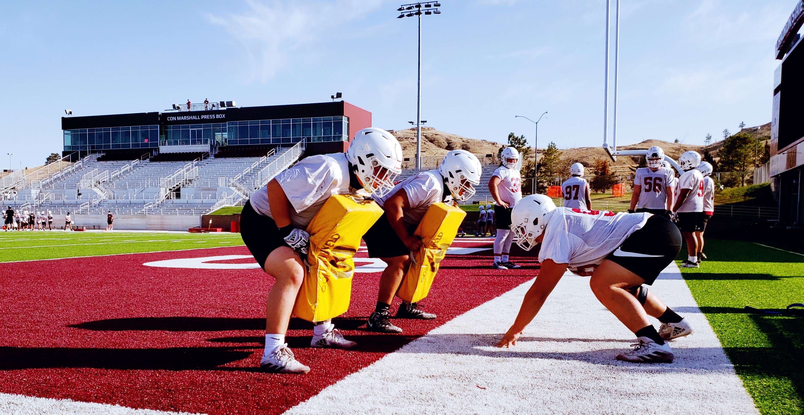 Defensive linemen drills