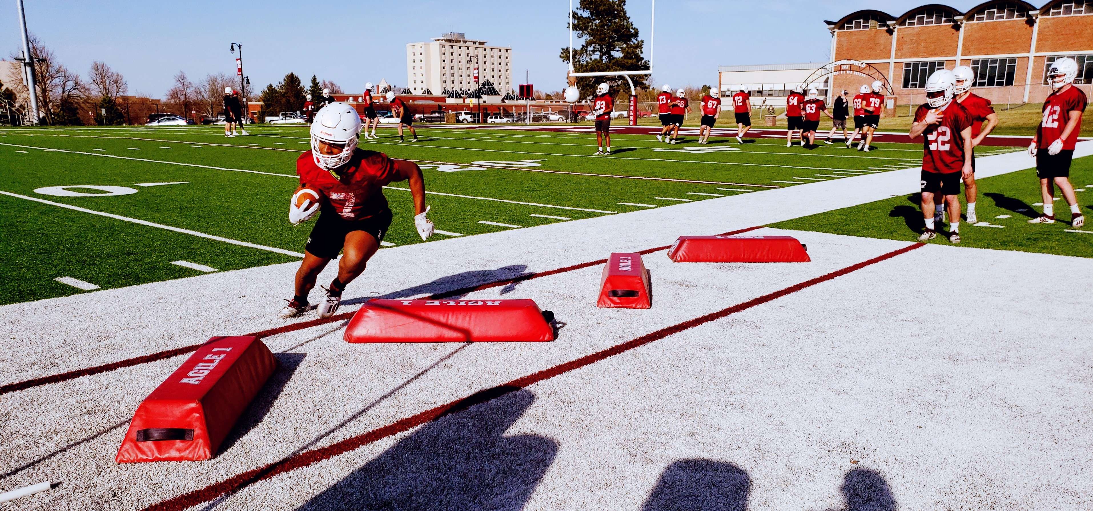Running Back Elijah Myles is back in Chadron for spring and ready to rejoin the backfield in the fall with a heavy workload of carries.&nbsp; Myles is one of the top rushers in the RMAC and was not a participant in the fall-shortened season during the pandemic.&nbsp;