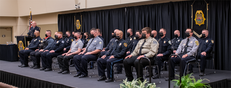 <b>The 276th Basic Training Class during graduation Friday at the&nbsp;Kansas Law Enforcement Training Center.</b> Photo by Jason Levy courtesy KLETC