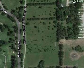 This area of Carey Park is the proposed site of a remediation well that Cargill Salt hopes to use to curb a plume of water pollution that has been migrating southeast from the Avenue G facility.