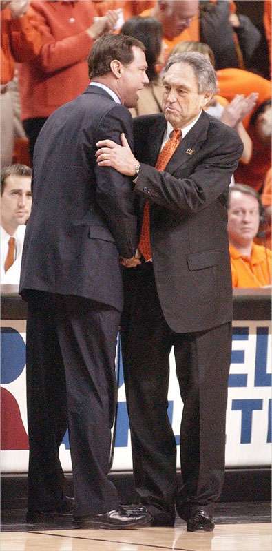 <b>KU's Bill Self to help present Eddie Sutton at the&nbsp;Naismith Memorial Basketball Hall of Fame enshrinement ceremony.</b> Photo courtesy <a href="http://kuathletics.com">kuathletics.com</a>