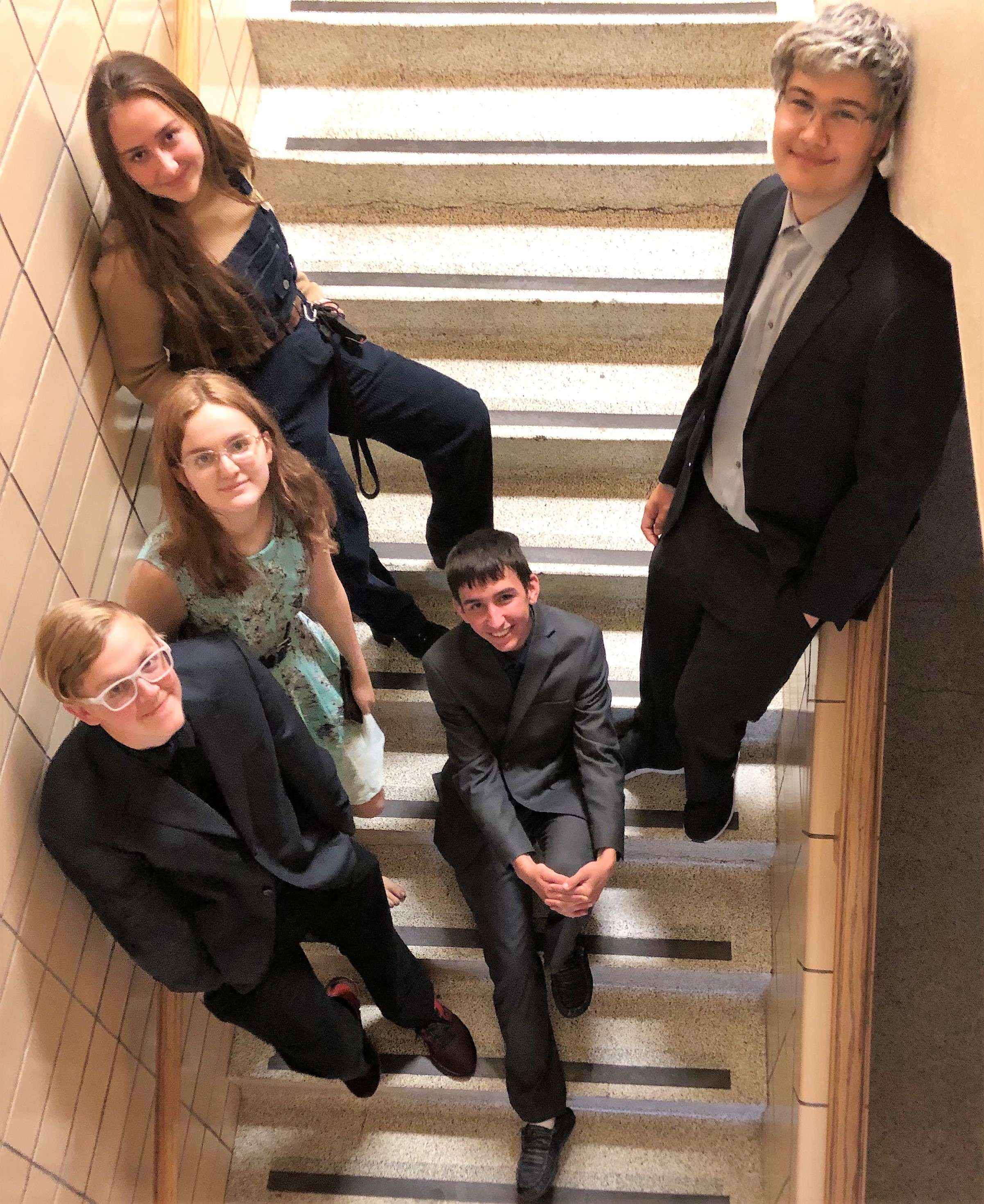 (Top Row) Katria Kindscher, Maddix Pokorski, (Middle Row) Xanna Smith, Malachi Wasson, (Bottom Row) Isaiah Smith