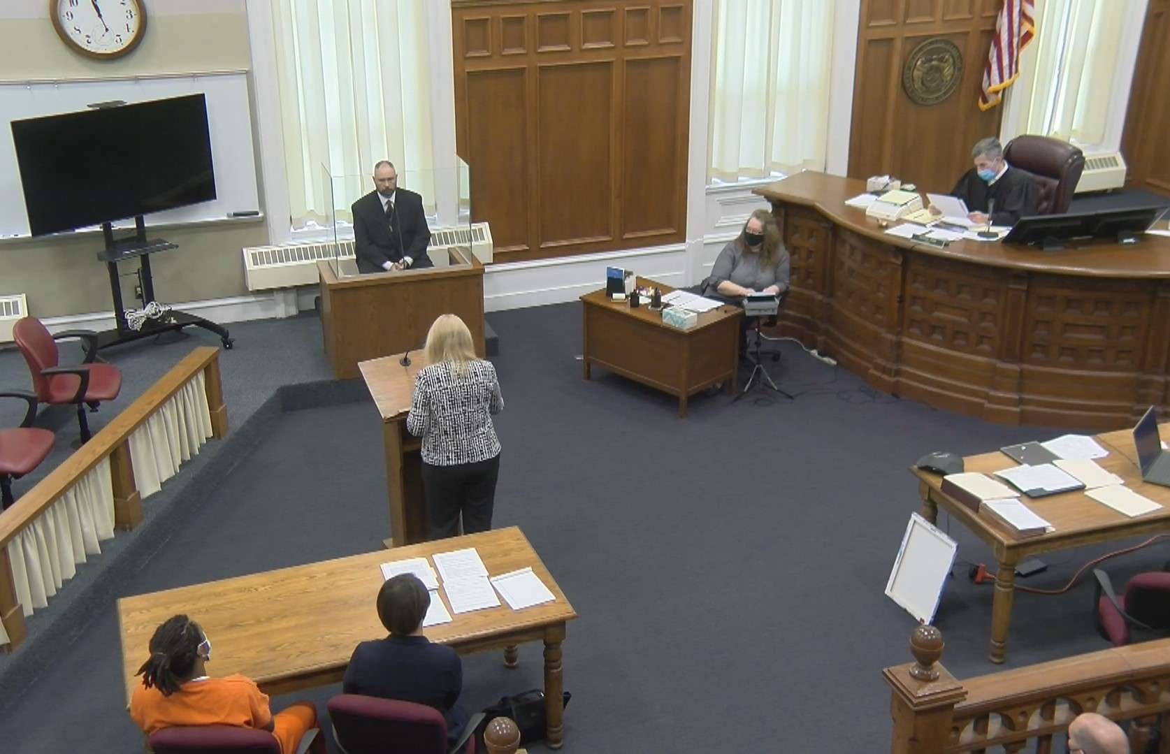 A St. Joseph police detective testifies during sentencing hearing in the Buchanan County Courthouse/Photo courtesy of Madeline McClain, KQ2