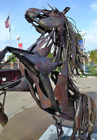 <i><b>Off the Merry-Go-Round.</b> Photo courtesy&nbsp;</i>SculptureTour Salina