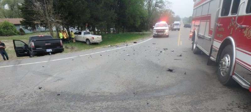 <b>The scene of the wreck. </b>Photos courtesy Saline County Sheriff's Office