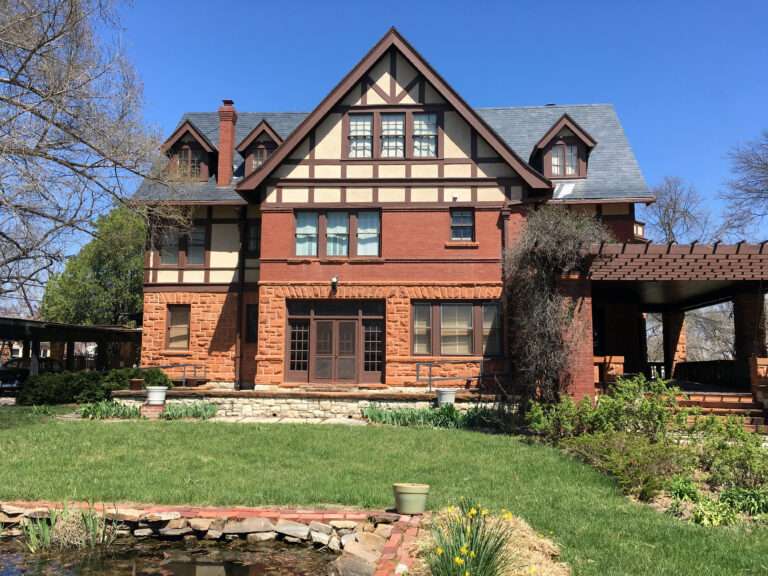 <b>Red Rocks, the home of the William Allen White family, was undergoing remodeling at the time of Mary’s death in 1921. The property was declared a National Historic Landmark in 1976 and is now a state historic site, with guided tours available.</b> Photo by Max McCoy courtesy Kansas Reflector