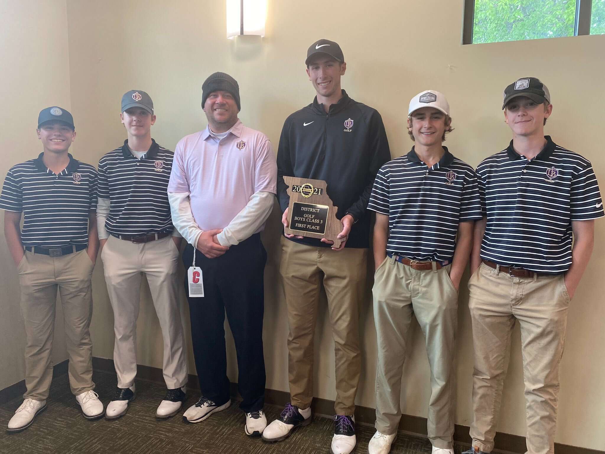 Bishop LeBlond won the team district title at Fairview Golf Course Monday and the whole team is now headed to state.