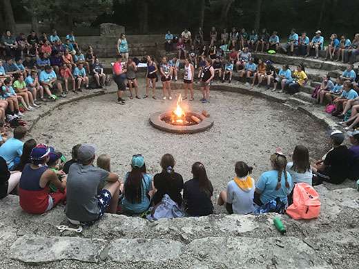 <b>A previous 4-H Campference at Rock Springs.</b> Photo courtesy KSRE
