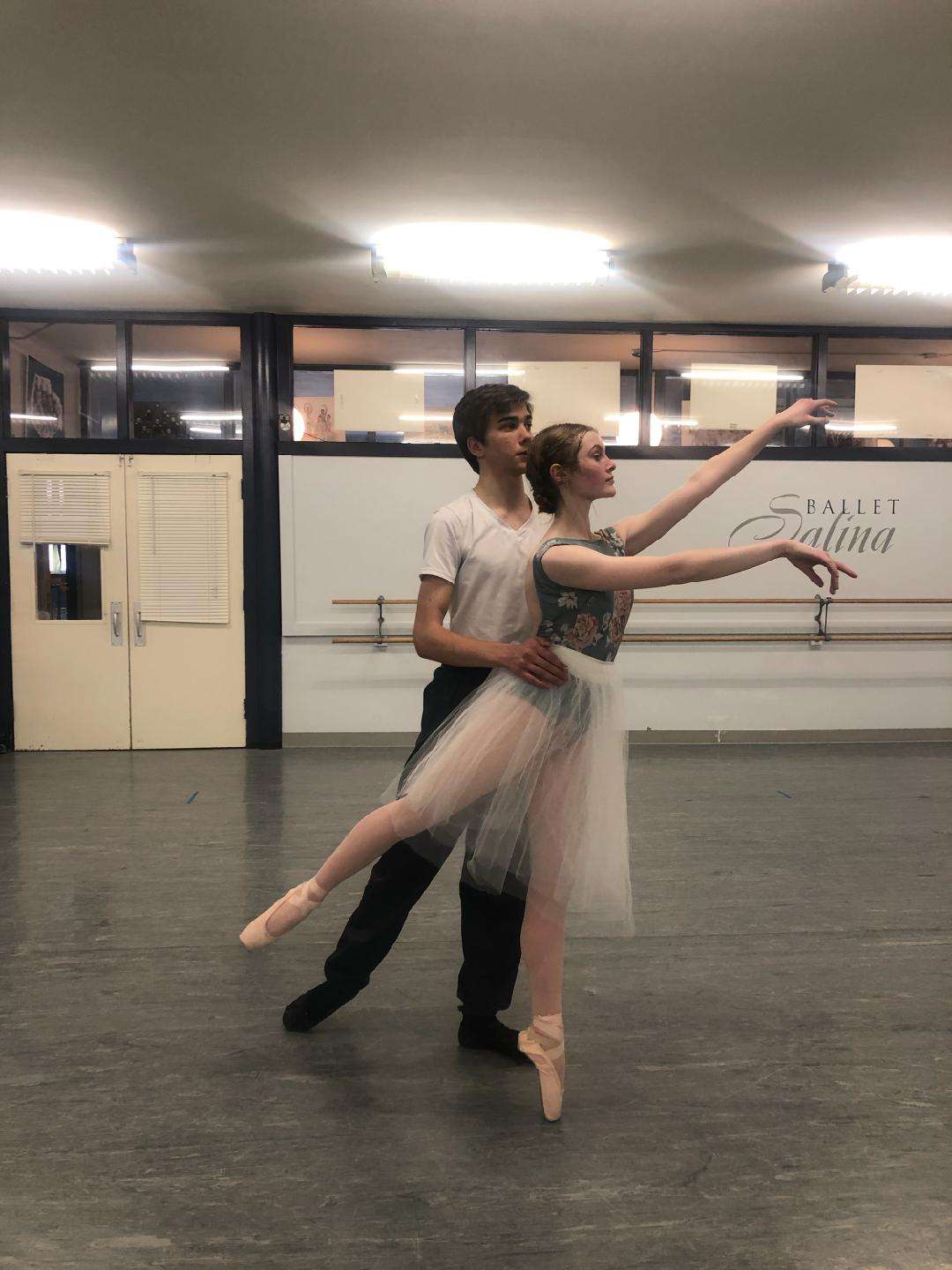 Rehearsal photo courtesy Ballet Salina