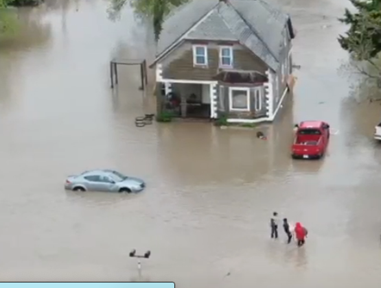 Flooding in Natoma photo by Shawn Loging courtesy KWCH