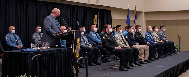 <b>The&nbsp;Kansas Law Enforcement Training Center's 278th Training Class graduation Friday.</b> Photo by Jason Levy courtesy KLETC