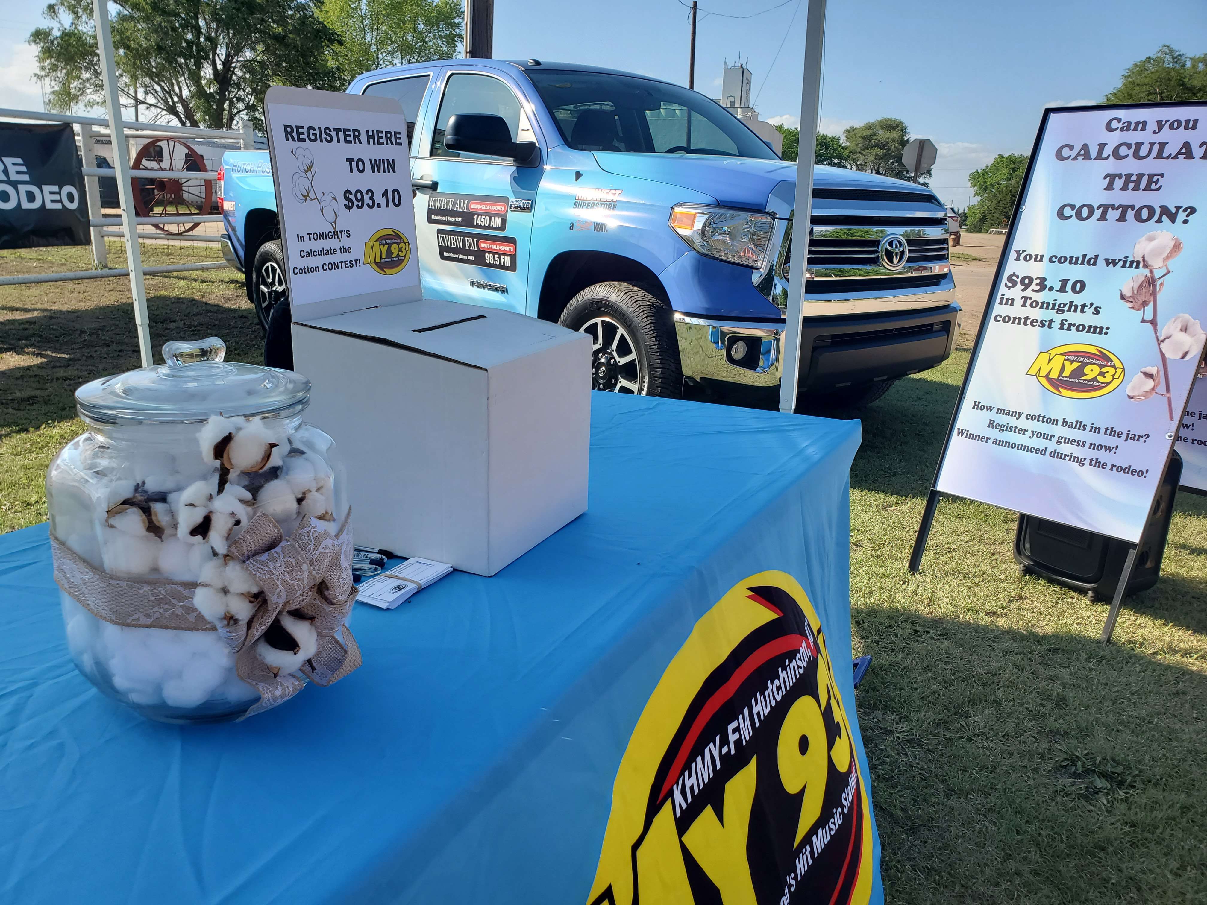 My 93-1 gave listeners a chance to win money Friday night. Country 102.9 will be at the rodeo Saturday night starting at 5:30 p.m. with another chance to win cash.