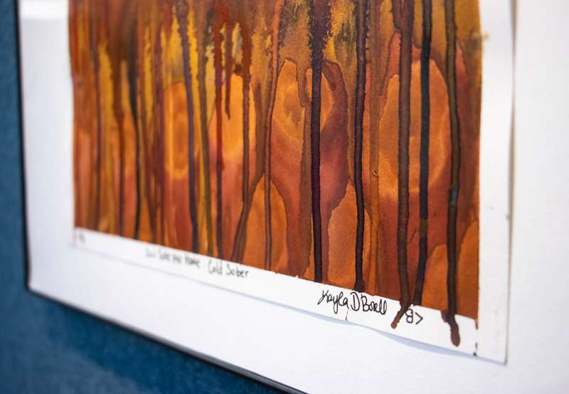 <b>A work by artist Kayla Borell. </b>Photo courtesy Salina Public Library