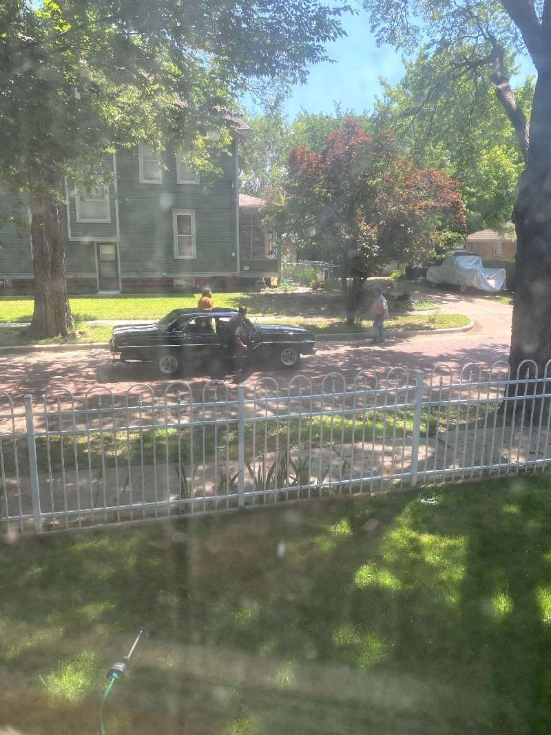 The Salina Police Department seeks information about the two men seen with this black car.Photo Salina Police Department