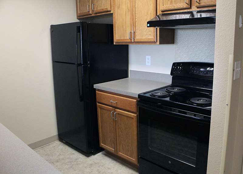 Each of Epworth Towers' 90 apartments received new appliances during its recent renovation. Cristina Janney/Hays Post