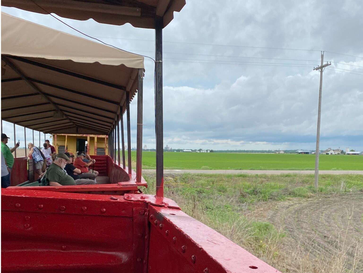 <b>A view from the Abilene and Smoky Valley Railroad's excursion train from Abilene through the Smoky Hill River Valley to Enterprise. </b>(Jenny Towns)