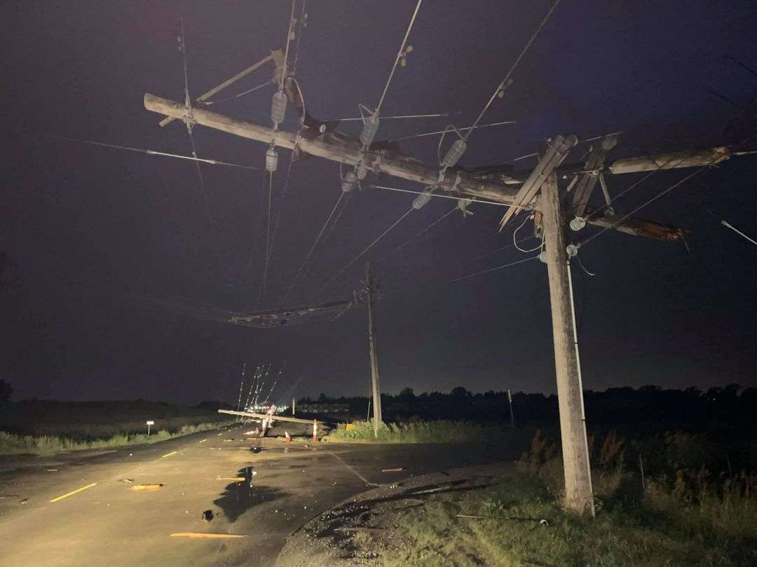 Damage near Fremont. (Photo: <a href="https://www.facebook.com/profile.php?id=100019129419762">Donald Elliott-Facebook</a>)