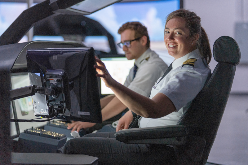 <b>Brandy Shaw, interim chief pilot at K-State Polytechnic</b><br>