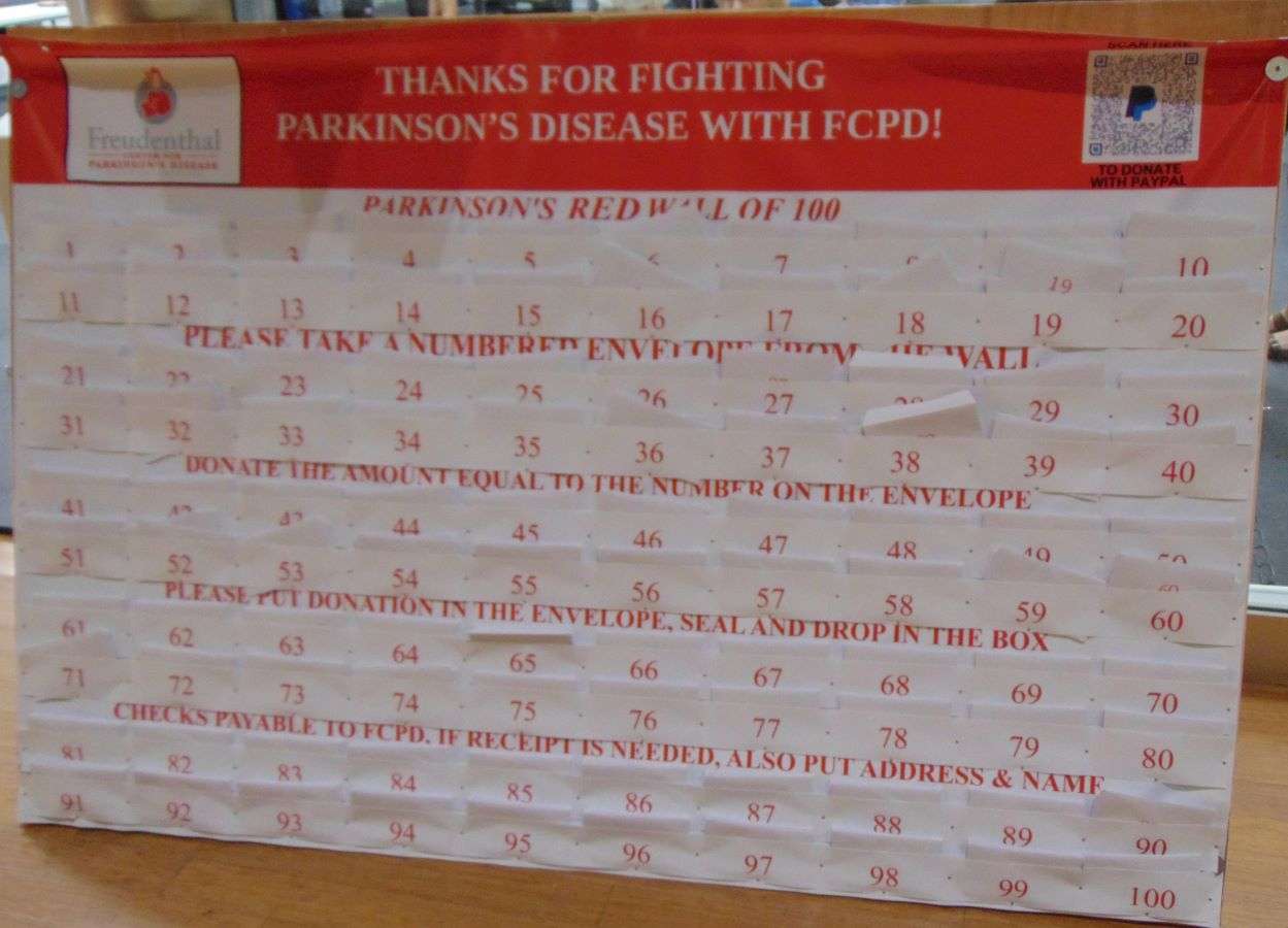 Freudenthal Center donation board/Photo by Brent Martin