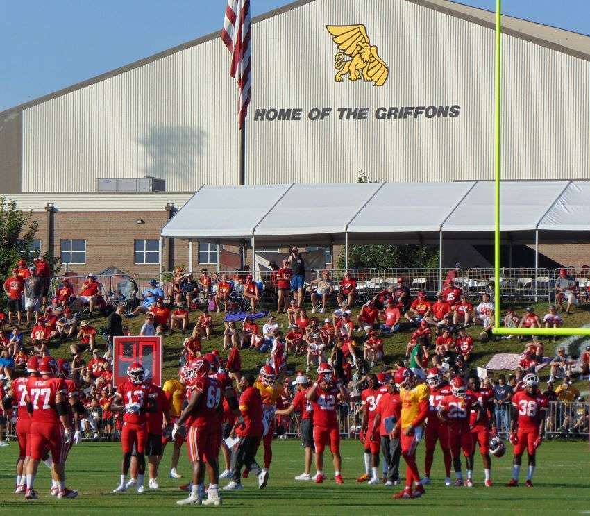 2019 Chiefs training camp. Photo by Brent Martin.