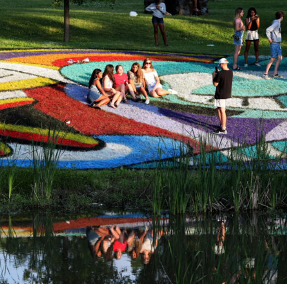 <b>An installation on bank of old Smoky Hill River Channel. </b>Photo courtesy Salina Arts &amp; Humanities