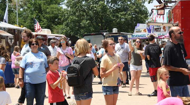 <b>A variety of festival food is available. </b>Salina Post file photo