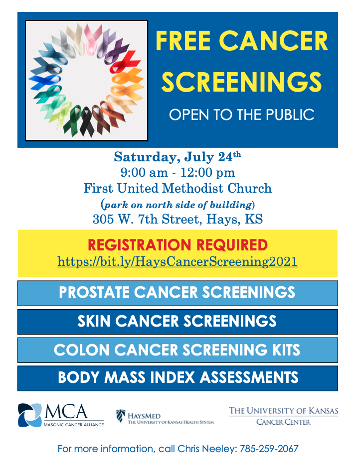 Free cancer screening event scheduled in Hays