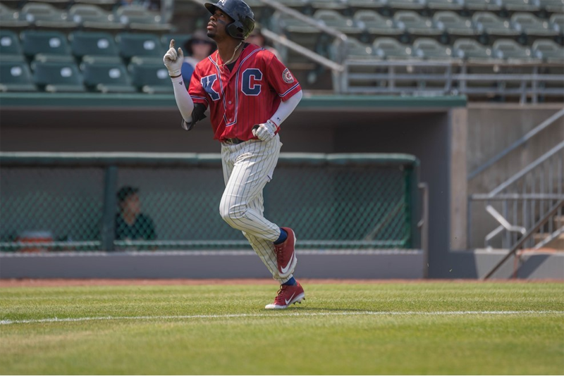 <b>Darnell Sweeney rounds the bases after a home run at Legends Field in Kansas City, Kan.</b> Photo by John Ellis courtesy Kansas City Monarchs