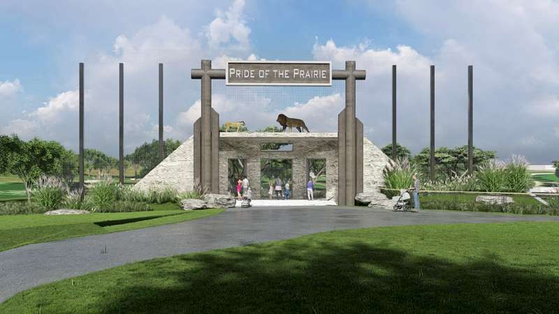 Rendering of The Pride of the Prairie exhibit courtesy Rolling Hills Zoo