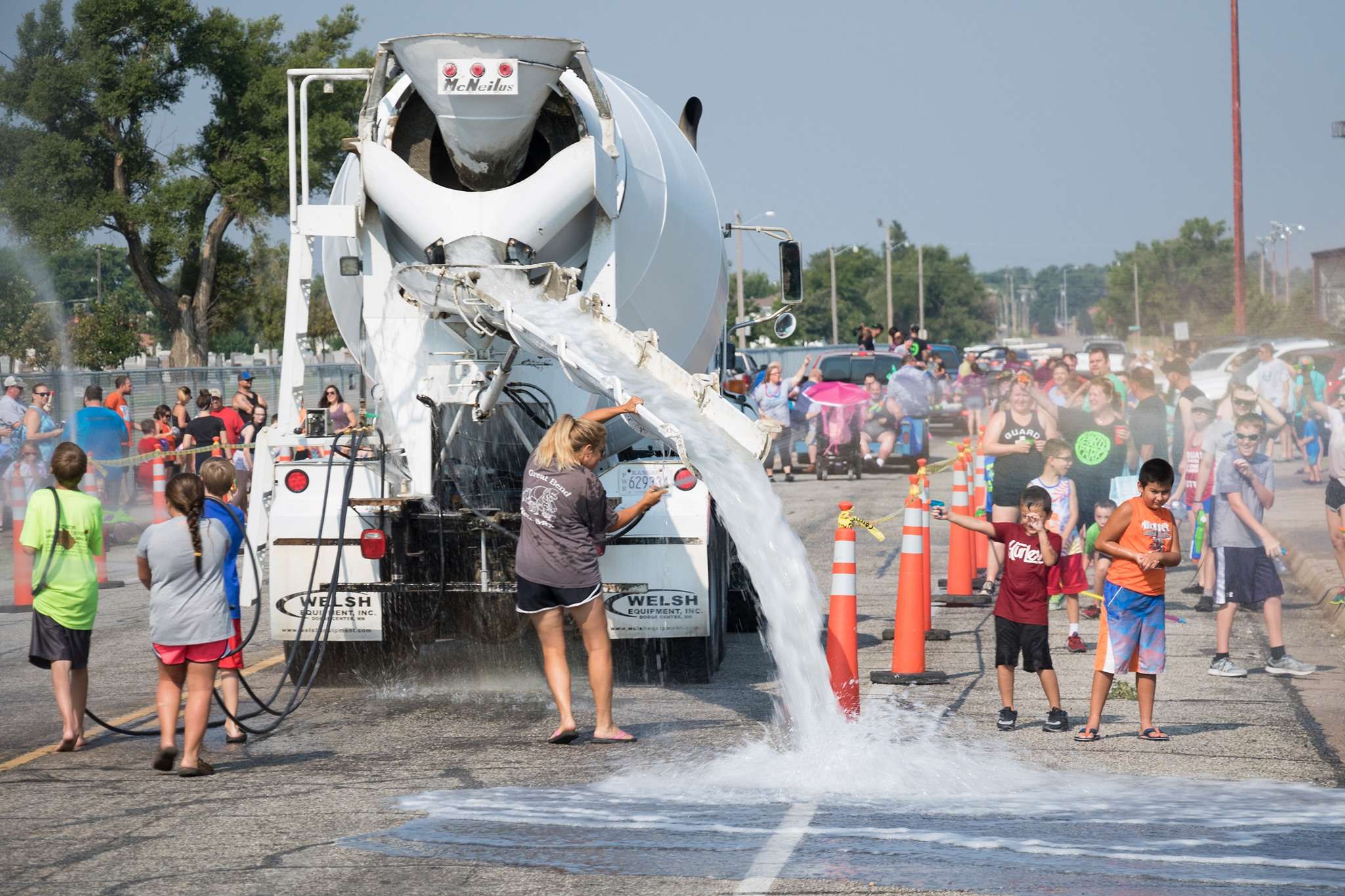 Wet/dry parade took place Saturday, Aug. 14 at Veterans Memorial Park as part of this year's Party in the Park.