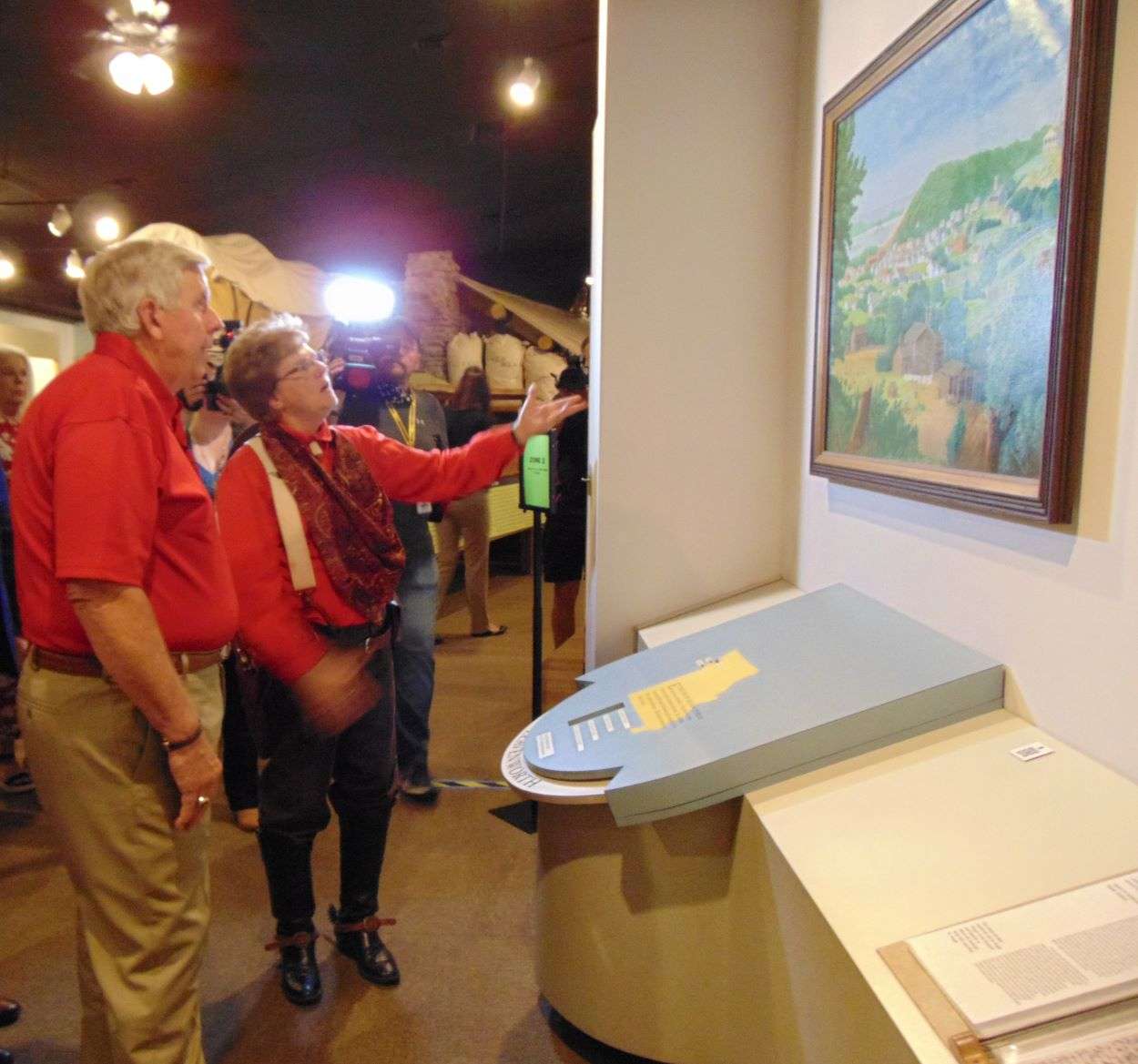 Gov. Parson learns about the Pony Express