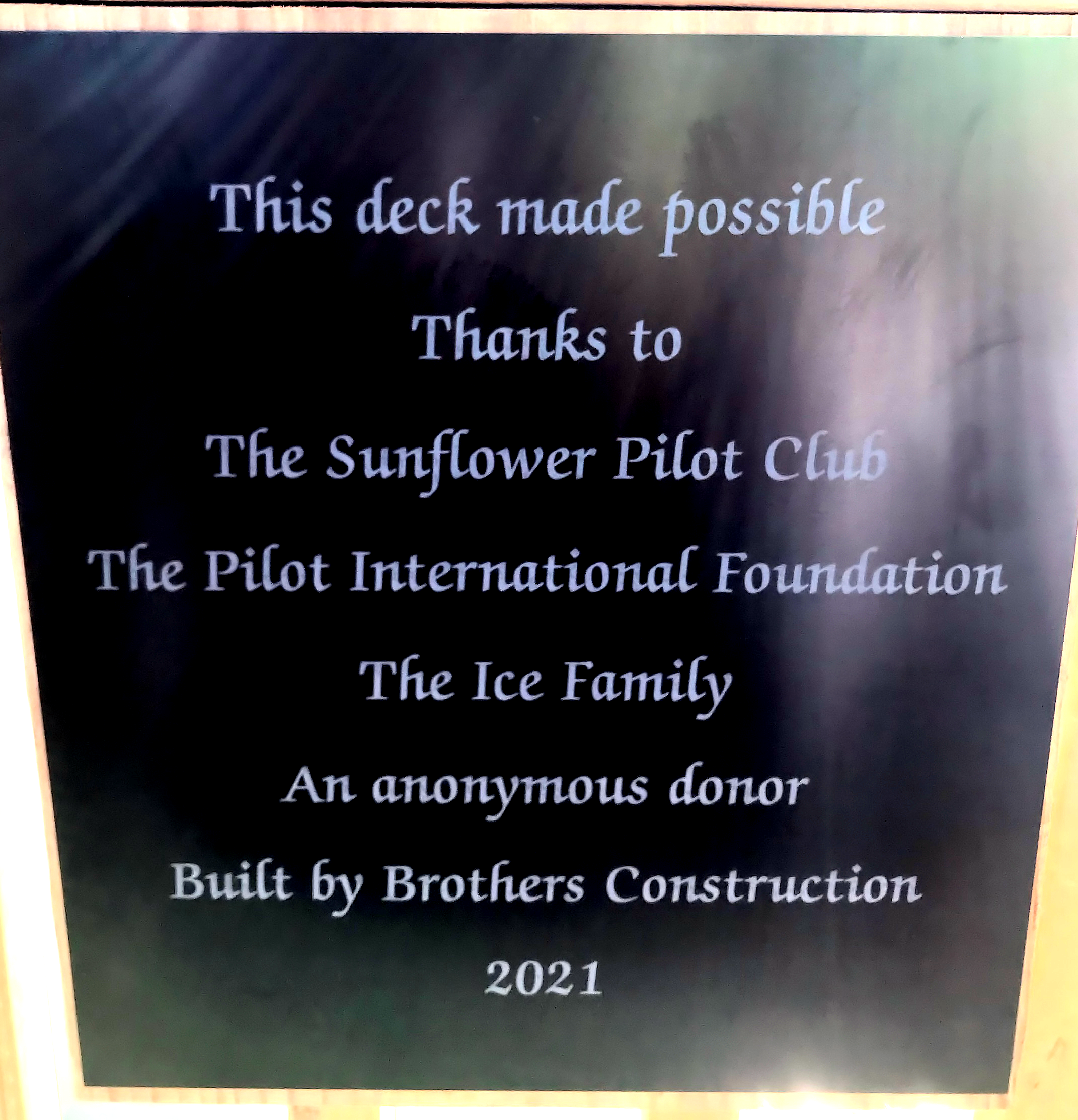 Mission Creek Plaque