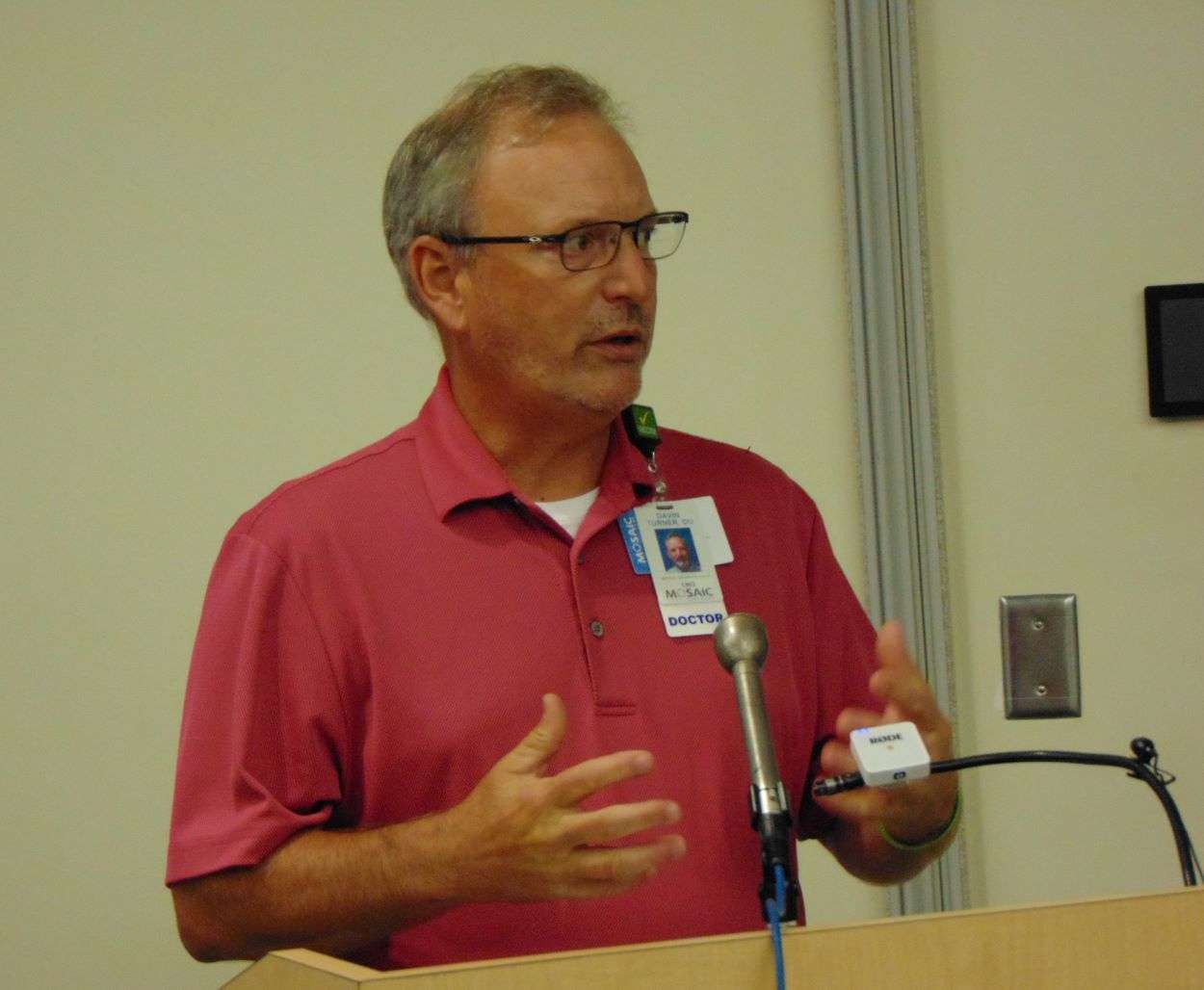 Mosaic Chief Medical Officer, Dr. Davin Turner/Photo by Brent Martin