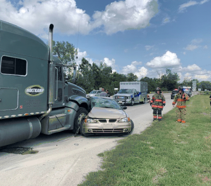 Thursday crash scene photo Atchison Police