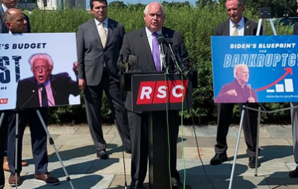 Many republican members of the House met Tuesday to discuss the failures of what they called the #BidenBankruptcyBlueprint