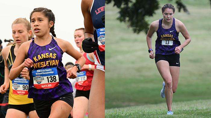 <b>KWU's Stephanie Martinez and Tabetha Deines. </b>Photos courtesy <a href="http://kwucoyotes.com">kwucoyotes.com</a>