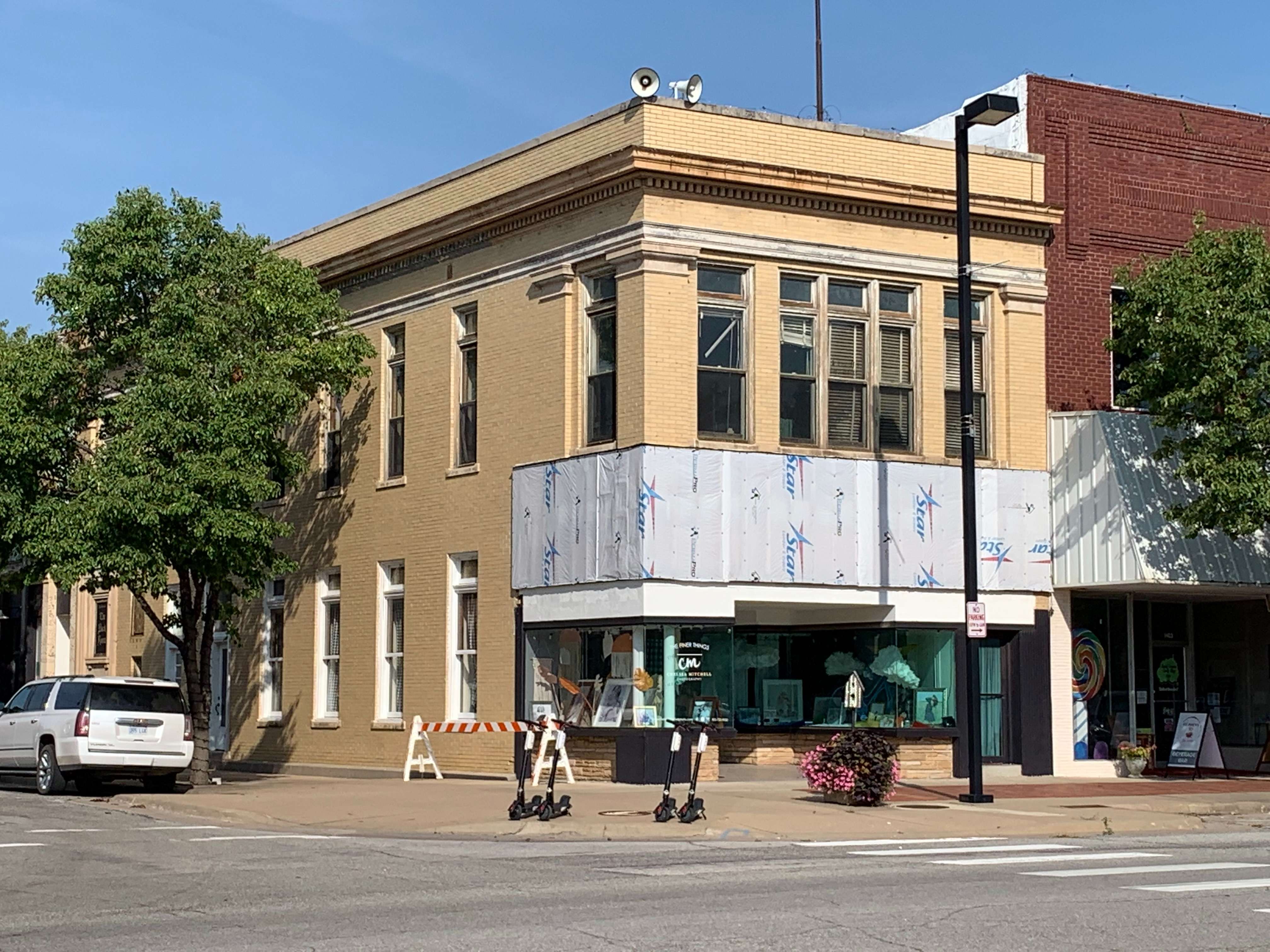 Money for facade improvements were approved by the Barton County Commission for this building on the northwest corner of Main Street and Forest Avenue in Great Bend