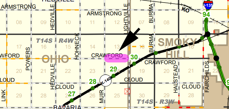 Map courtesy Saline County