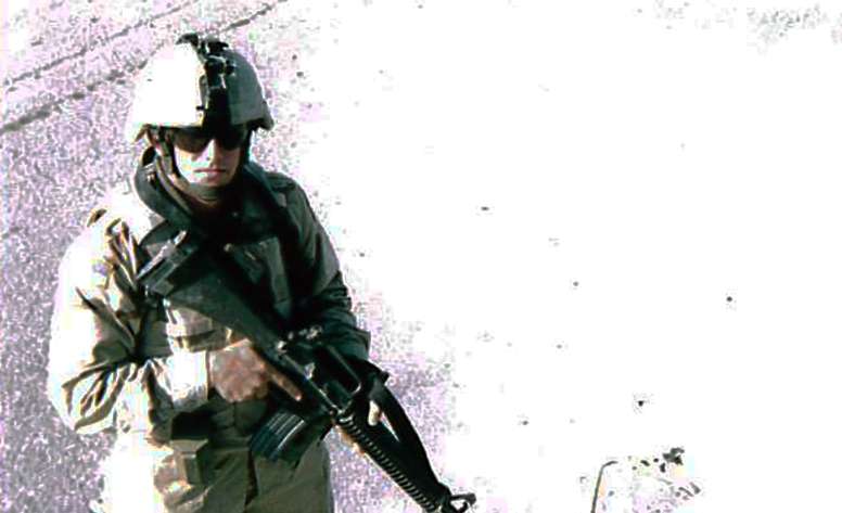 Derrick Crisenbery, who is now a Hays police officer, said 9/11 influenced his decision to join the military. He served in the Army from 2003 to 2006 and in the Reserves until 2010. Courtesy photo